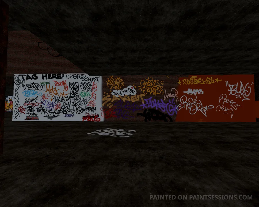 Community tag wall covered in signatures and Halloween drawings
